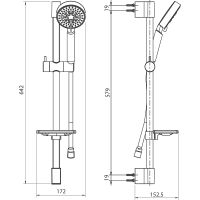 Товар: Душевой гарнитур Koller Pool Round SR05600 Хром - фото 2 Душевой гарнитур Koller Pool Round SR05600 Хром — фото 2, Душевое оборудование. Душевая программа
