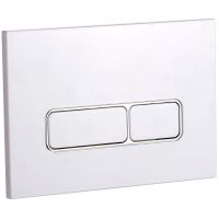 Клавиша смыва Royce Pro RCT-110511WH Белая матовая — фото 1, Комплектующие для душевого оборудования