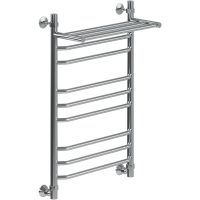 Водяной полотенцесушитель Ника Trapezium ЛТ (Г2) ВП 80/50 с полкой Хром — фото 1, Водяные полотенцесушители