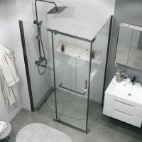 Товар: Душевой уголок Grossman Pragma 100х90 120.K33.03.1090.42.00 профиль Графит сатин стекло прозрачное - фото 5 Душевой уголок Grossman Pragma 100х90 120.K33.03.1090.42.00 профиль Графит сатин стекло прозрачное — фото 5, Душевые уголки