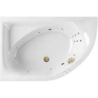 Акриловая ванна Excellent Aquarella 150x100 L WAEX.ARL15.LINE.BR с гидромассажем — фото 1, Ванны