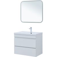 Тумба под раковину Aquanet Нота New 75 335418 подвесная Белый глянец — фото 6, Мебель для ванной