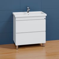 Тумба под раковину СанТа Марс 80 700295 Белая — фото 1, Тумбы под раковину