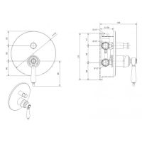 Товар: Смеситель для душа Cezares Aphrodite APHRODITE-VDIM2-02-Bi Бронза - фото 2 Смеситель для душа Cezares Aphrodite APHRODITE-VDIM2-02-Bi Бронза — фото 2, Смеситель для душа