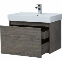 Тумба с раковиной Aquanet Nova Lite 75 245242 подвесная Дуб рошелье — фото 6, Тумбы с раковиной