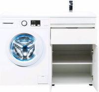 Тумба с раковиной Aquanet Токио 120 R 239210 Белая — фото 11, Мебель для ванной