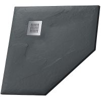 Душевой поддон из искусственного камня Grossman Strong 90x90 GR-S29090D Графит — фото 1, Душевые поддоны из искусственного камня