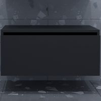 Тумба Boheme Armadi Art Vallessi UNO-S 60 897-060-A mat подвесная Антрацит матовый — фото 1, Мебель для ванной