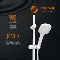 Душевая система Orange O-Shower OW04w Белый глянец — фото 10, Душевое оборудование. Душевая программа