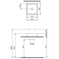 Раковина-чаша Berges Ego SL 38 181010 Белая глянцевая — фото 4, Раковины