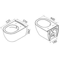 Товар: Унитаз биде Boheme Bianca 963-SET-2-MW подвесной Белый матовый с сиденьем Микролифт - фото 3 Унитаз биде Boheme Bianca 963-SET-2-MW подвесной Белый матовый с сиденьем Микролифт — фото 3, Унитазы