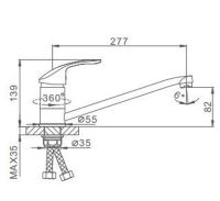 Смеситель для кухни Frap H21-5 F4921-5 Сатин — фото 8, Смесители для кухни