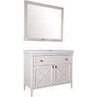 Комплект мебели для ванной ASB-Woodline Монте 100 Бежевый — фото 1, Мебель для ванной