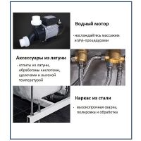 Акриловая ванна Ceruttispa С-403A L 170x80 10350 с гидромассажем — фото 9, Акриловые ванны