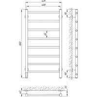 Товар: Электрический полотенцесушитель Laris Феличия ЧК8 400х800 L 73207589 Белый муар - фото 10 Электрический полотенцесушитель Laris Феличия ЧК8 400х800 L 73207589 Белый муар — фото 10, Электрические полотенцесушители