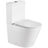 Унитаз компакт Royce Ozzy RCT-130407WH с бачком и сиденьем Микролифт — фото 1, Унитазы