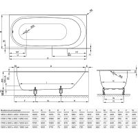 Стальная ванна Bette Comodo 170x75 1250-000 AS с шумоизоляцией и антискользящим покрытием — фото 7, Ванны