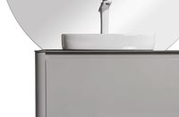 Тумба с раковиной Black&White Universe U915.1400L 140 L 9151400 подвесная Glossy light grey — фото 5, Мебель для ванной