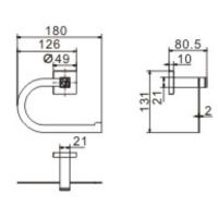 Держатель туалетной бумаги CeramaLux Venezia 88607A-1 Хром — фото 2, Держатели туалетной бумаги