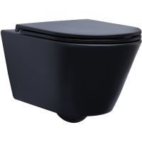 Унитаз Aquanet Lake WB 316462 подвесной Черный матовый без сиденья — фото 1, Подвесные унитазы