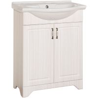 Тумба под раковину Style Line Олеандр 2 Люкс 65 ЛС-00000199 Рельеф пастель — фото 1, Мебель для ванной