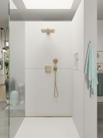 Смеситель для душа Hansgrohe ShowerSelect 15763140 с термостатом Шлифованная бронза — фото 2, Смеситель для душа