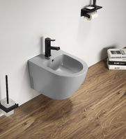 Биде CeramaLux В2342BDMH подвесное Светло-серое матовое — фото 2, Биде