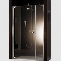 Душевая дверь в нишу Huppe MS 138 MT0059.W02.352 Профиль белый, фурнитура золото, стекло прозрачное, правая — фото 1, Душевые двери в нишу