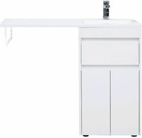 Тумба с раковиной Aquanet Токио 110 R 239207 Белая — фото 7, Мебель для ванной