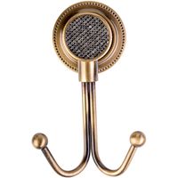 Двойной крючок Boheme Royal Cristal 10926-BR Бронза — фото 1, Крючки для полотенец