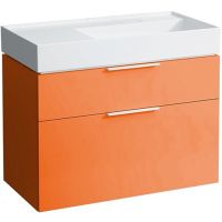 Тумба под раковину Laufen Kartell 90 4.0760.2.033.635.1 подвесная Оранжевая глянцевая — фото 1, Мебель для ванной