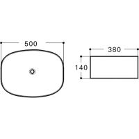 Товар: Раковина-чаша Vincea 50 VBS-305 Белая - фото 2 Раковина-чаша Vincea 50 VBS-305 Белая — фото 2, Раковины накладные
