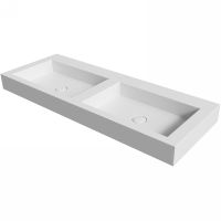 Раковина Boheme Armadi Art Flat 120 888-120 двойная Белая матовая — фото 1, Раковины