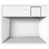 Раковина Paola Juno 60x50 на стиральную машину Белая глянцевая — фото 3, Раковины