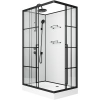 Товар: Душевая кабина Niagara Standart 120x80 L ST120/80/15QL/KL/BKT без гидромассажа - фото 9 Душевая кабина Niagara Standart 120x80 L ST120/80/15QL/KL/BKT без гидромассажа — фото 9, Душевые кабины