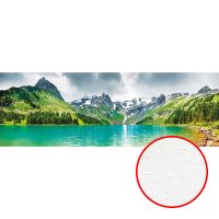 Фреска Ortograf Горы 30689 Фактура бархат FX Флизелин (8*2,7) Зеленый/Бирюзовый/Серый, Горы/Пейзаж/Природа — фото 1, Фрески