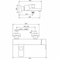 Товар: Смеситель для ванны Ravak 10° Free TD F 022.00/150 X070131 Хром - фото 6 Смеситель для ванны Ravak 10° Free TD F 022.00/150 X070131 Хром — фото 6, Смеситель для ванны