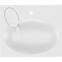 Раковина Paola Liguria 60x50 на стиральную машину Белая глянцевая — фото 5, Раковины