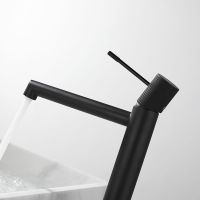 Смеситель для раковины Vincea Desire VBF-1D2MB Черный матовый — фото 4, Смесители