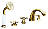 Смеситель на борт ванны Rav Slezak Morava retro MK176.5PSM бронзовый — фото 1, Смесители на борт ванны