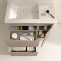 Тумба под раковину Jacob Delafon Soprano 96 EB1331-E10 подвесная Квебекский дуб — фото 3, Тумбы под раковину