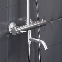 Душевая система Damixa Jupiter 977810000 с термостатом Хром — фото 4, Душевое оборудование. Душевая программа