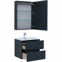 Товар: Комплект мебели для ванной Aquanet Алвита New 60 274219 подвесной Антрацит - фото 4 Комплект мебели для ванной Aquanet Алвита New 60 274219 подвесной Антрацит — фото 4, Комплекты мебели для ванной