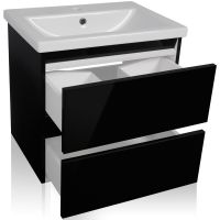 Тумба под раковину Style Line Даймонд 60 Люкс Plus подвесная Белый глянец арт-СС-00000500 — фото 5, Тумбы под раковину