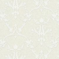 Обои Zambaiti Parati Trussardi VI 46033 Винил на флизелине (1,06*10,05) Белый/Серый, Штукатурка/Дамаск — фото 1, Обои для стен