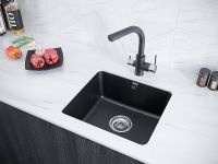 Товар: Кухонная мойка Paulmark Unter PM204543-BL Черная - фото 3 Кухонная мойка Paulmark Unter PM204543-BL Черная — фото 3, Кухонные мойки