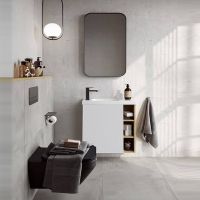 Товар: Корпус тумбы под раковину Aqwella Alba 60 L ALB0106LDD подвесной Дуб Давос - фото 5 Корпус тумбы под раковину Aqwella Alba 60 L ALB0106LDD подвесной Дуб Давос — фото 5, Мебель для ванной