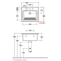 Раковина Globo Forty3 60 FO063.BI*0 Белая — фото 6, Раковины
