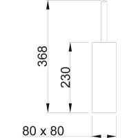 Ершик для унитаза Nofer 09074.B Хром — фото 2, Ершики для унитаза