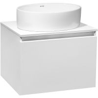 Тумба под раковину Runo Бари 60 00-00001473 подвесная Белая — фото 4, Тумбы под раковину